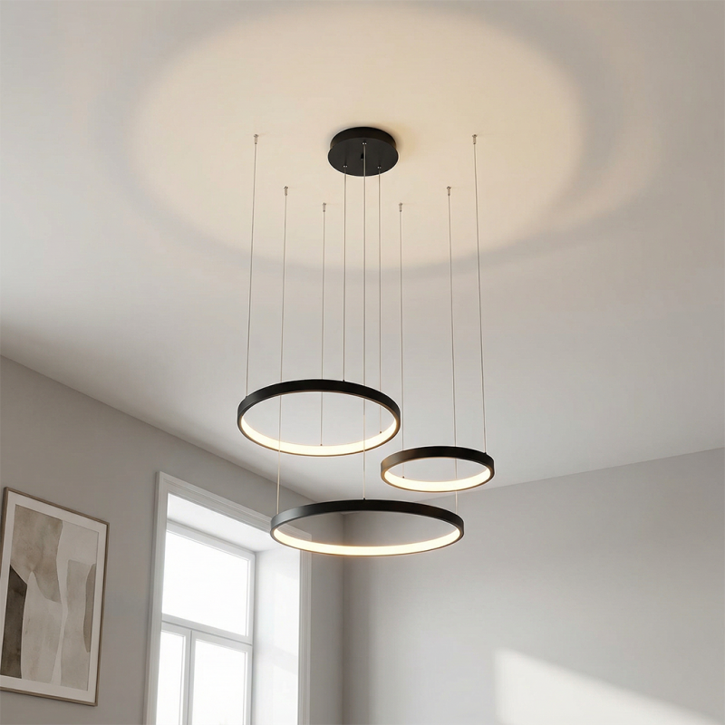 Design pendant light black, Giorgio, 60W, 2700K LED