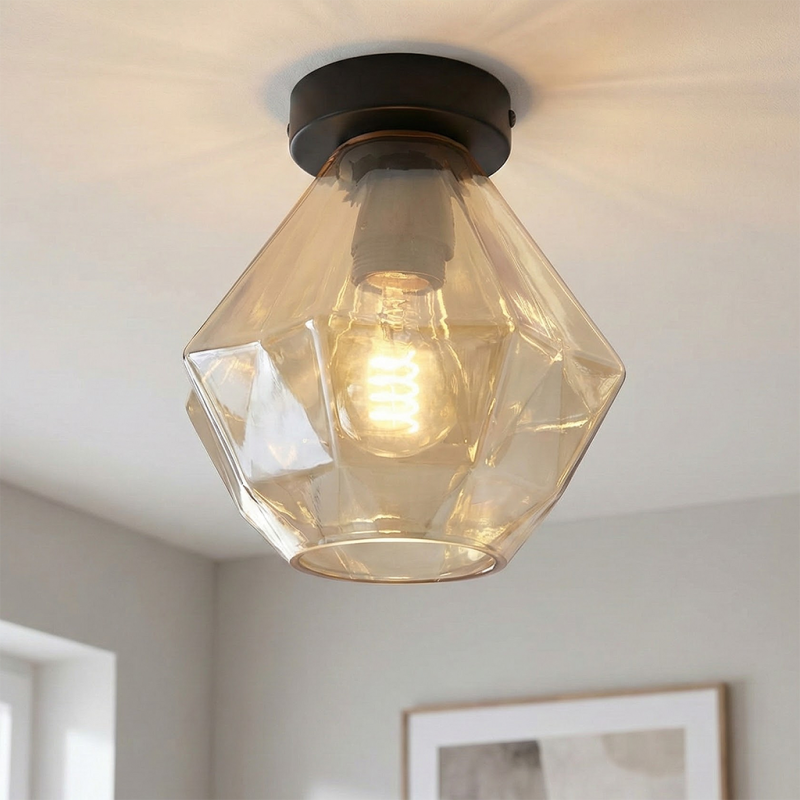 Retro ceiling light amber, Anoek