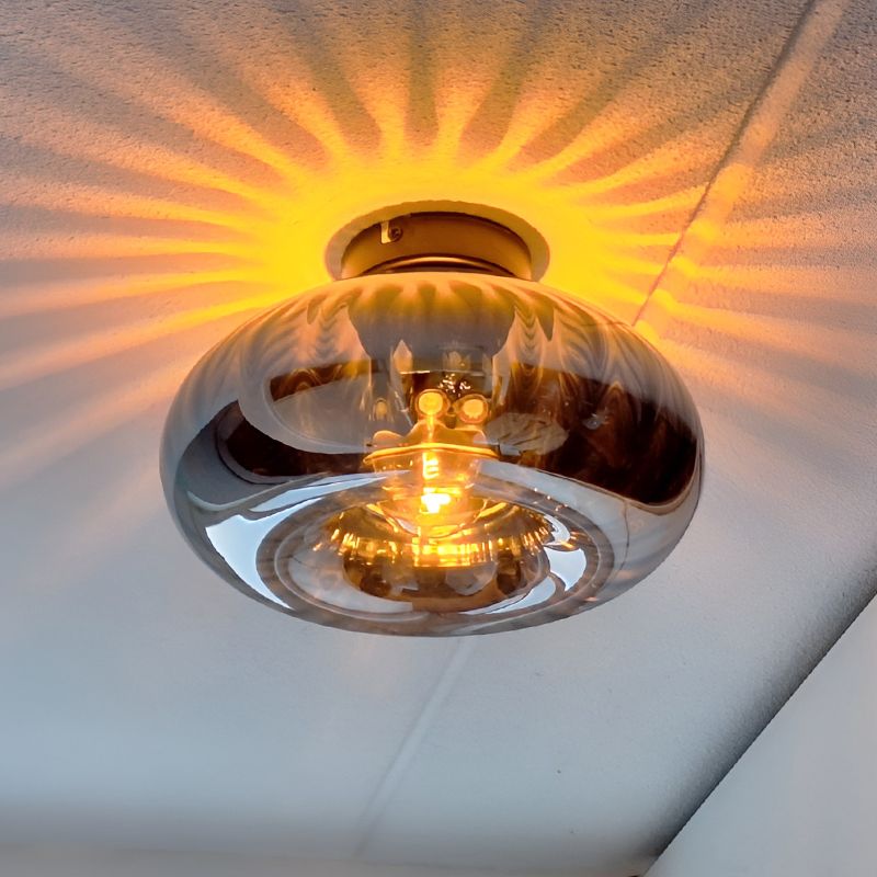 Design flush ceiling light grey, Eve