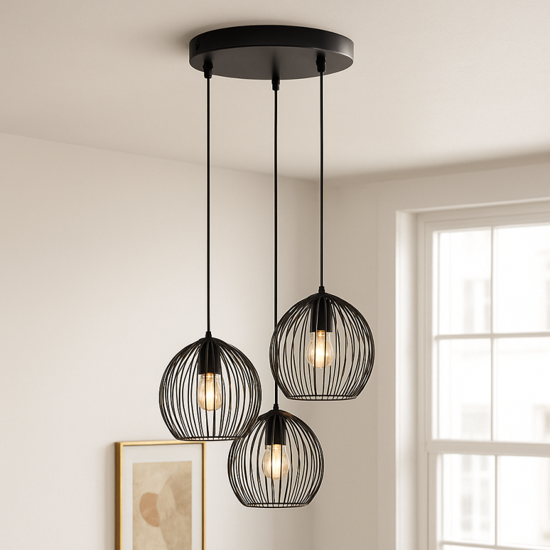 Industrial pendant light black, Wiro