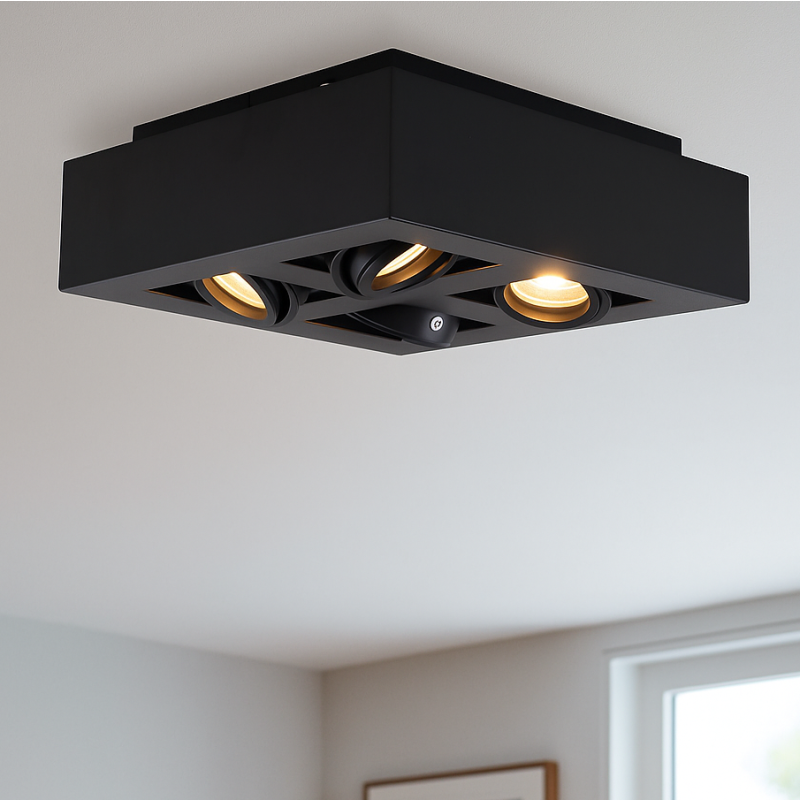 Modern surface mounted downlight black, Akira Modern surface mounted downlight black, Akira