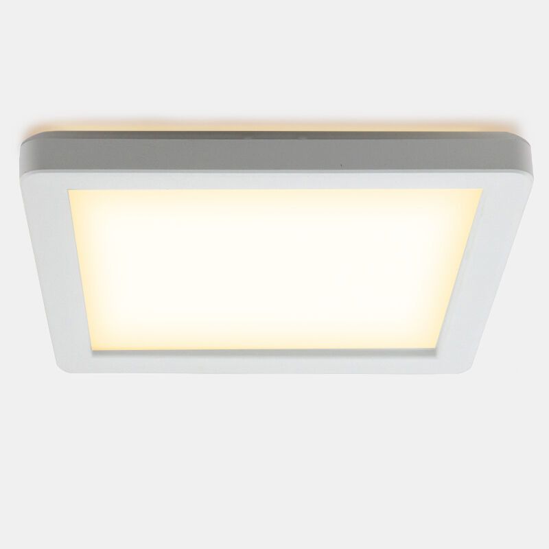 Plastic bathroom ceiling light white, Shivani, 15W, 3000K LED, IP44