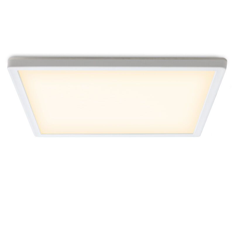 Plastic flush ceiling light white, Shona, 18W, 3000K LED, 3-step dimmable