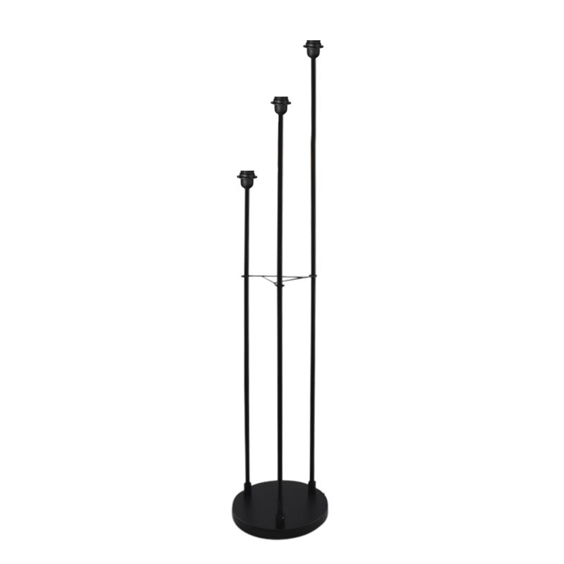 Aluminium floor lamp without shade black, Rika