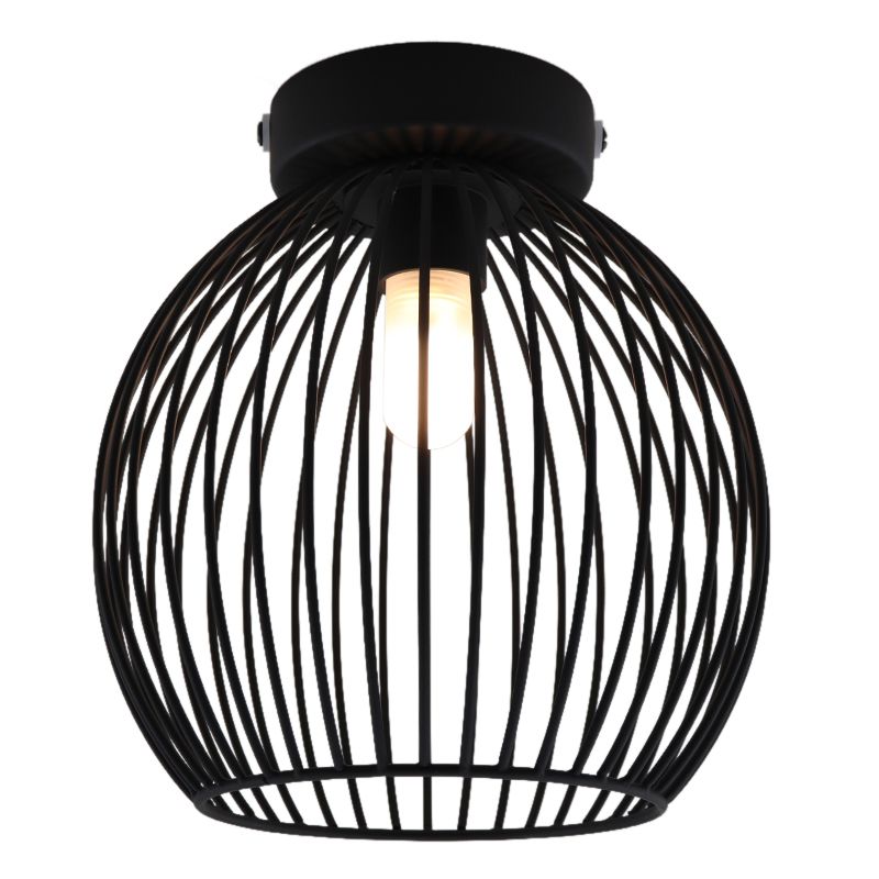 Industrial bathroom ceiling light black, Wiro, IP44