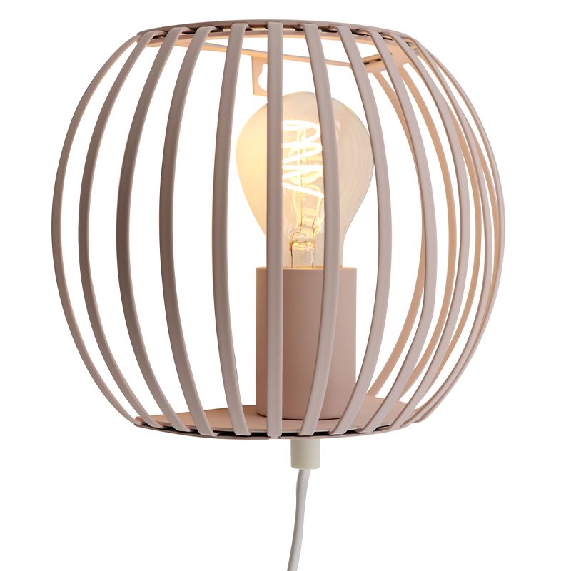 Industrial wall light beige, Lieve, with switch Industrial wall light beige, Lieve, with switch