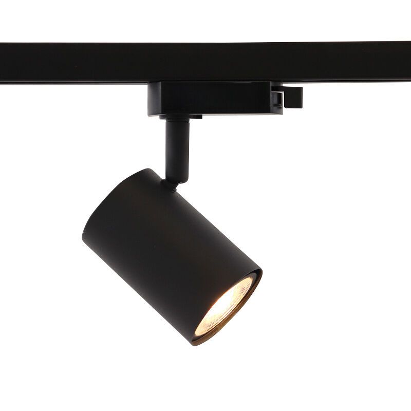 Modern 1 phase track lighting spotlight black, Elena