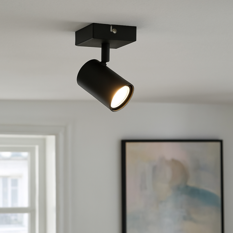 Modern ceiling spotlight black, Elena
