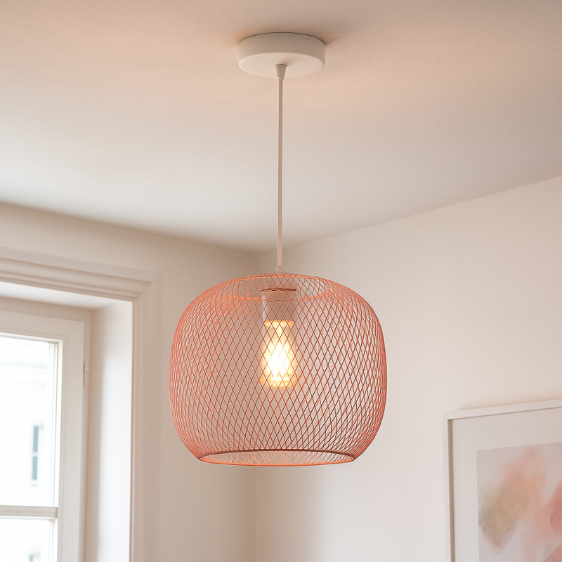 Industrial pendant light pink, Emado