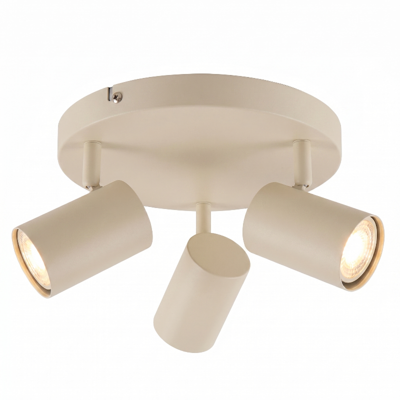 Modern ceiling spotlight beige, Elena