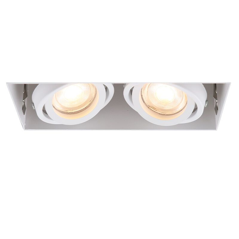 Modern trimless recessed downlight white, Joost