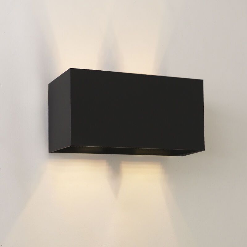 Modern up down wall light black, Dion, IP65 Modern up down wall light black, Dion, IP65