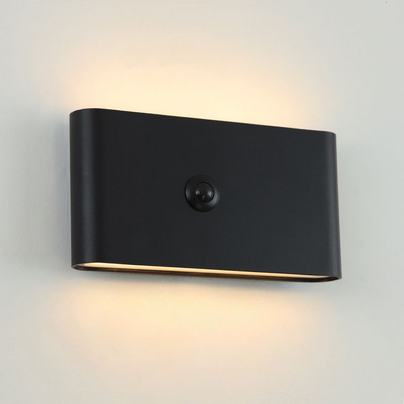 Modern rechargeable wall light black, Rodigo, 1W, 3000K LED, IP44 Modern rechargeable wall light black, Rodigo, 1W, 3000K LED, IP44