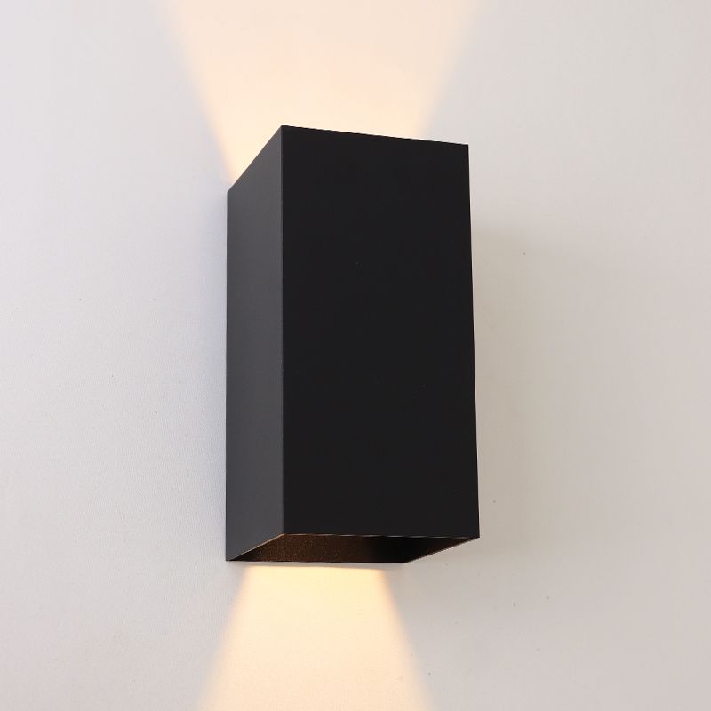 Modern up down wall light black, Dion, 6W, 2700K LED, IP65 Modern up down wall light black, Dion, 6W, 2700K LED, IP65