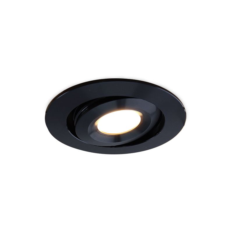 Rona adjustable porch spotlight, IP44, dimmable, black