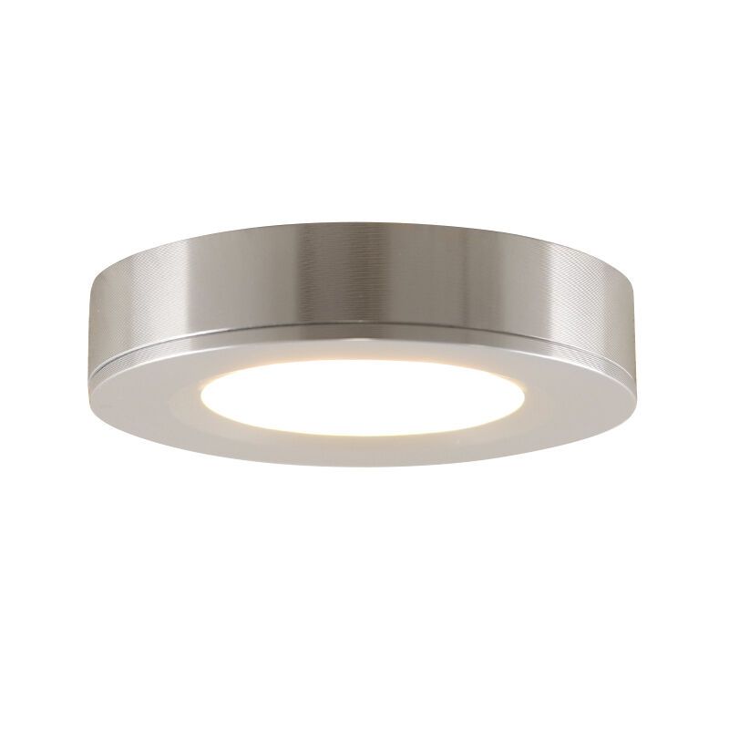 Round kitchen cabinet light, silver Round kitchen cabinet light, silver