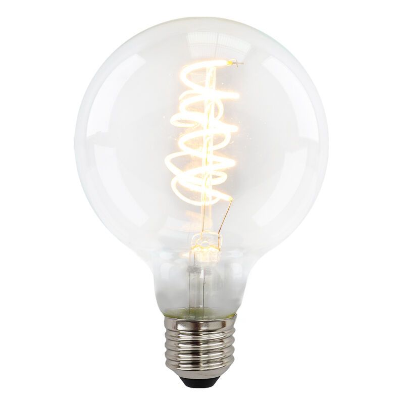 Dimmable E27 LED bulb, Tuelo, G95, 4w, transparent glass, 2700k Dimmable E27 LED bulb, Tuelo, G95, 4w, transparent glass, 2700k