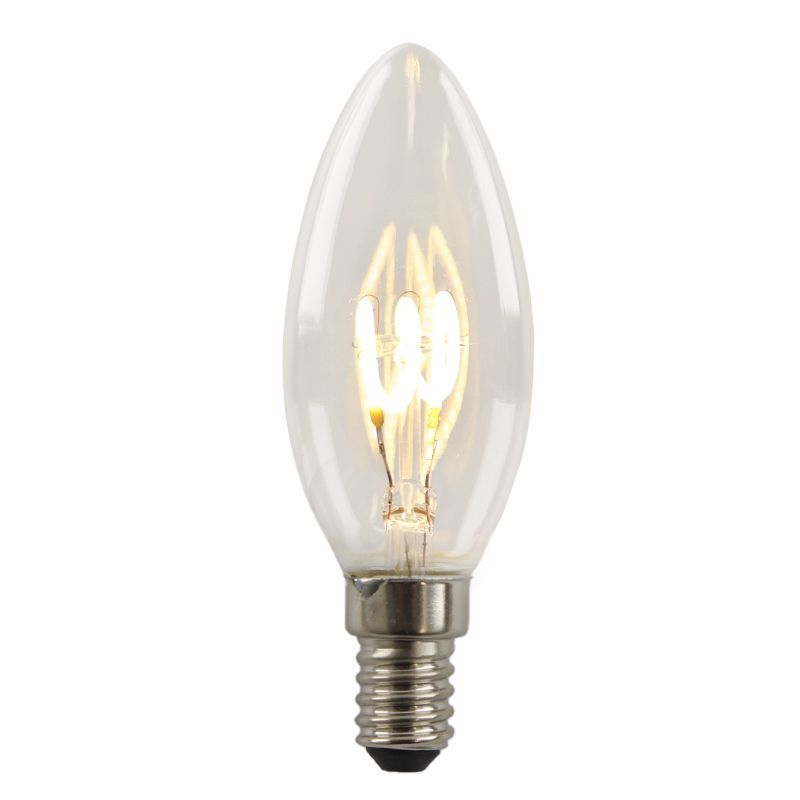 Dimmable Olucia E14 LED candle bulb Tuelo, 2W, 2700K Dimmable Olucia E14 LED candle bulb Tuelo, 2W, 2700K
