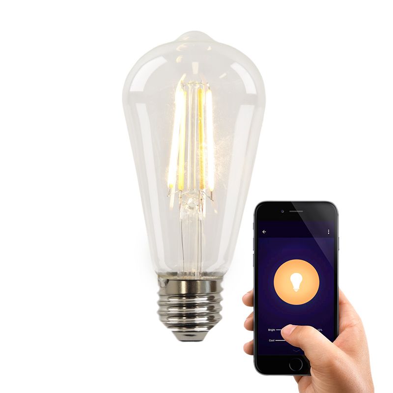 Olucia smart LED bulb E27 Deco, 5W, dim to warm