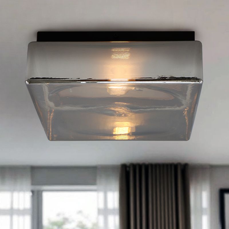 Design flush ceiling light grey, Byron