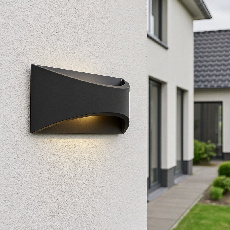 Modern outdoor light black, Thuy, 6W, 3000K LED, IP65