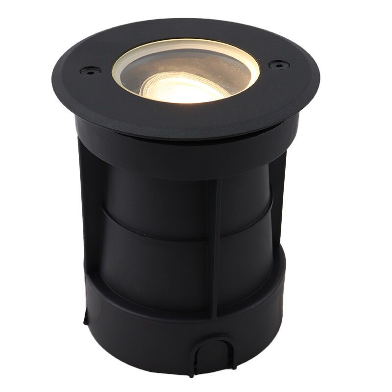 Aluminium ground light black, Catamarca, IP65, adjustable light beam