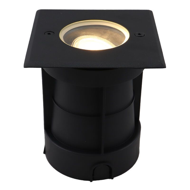 Aluminium ground light black, Catamarca, IP65, adjustable light beam