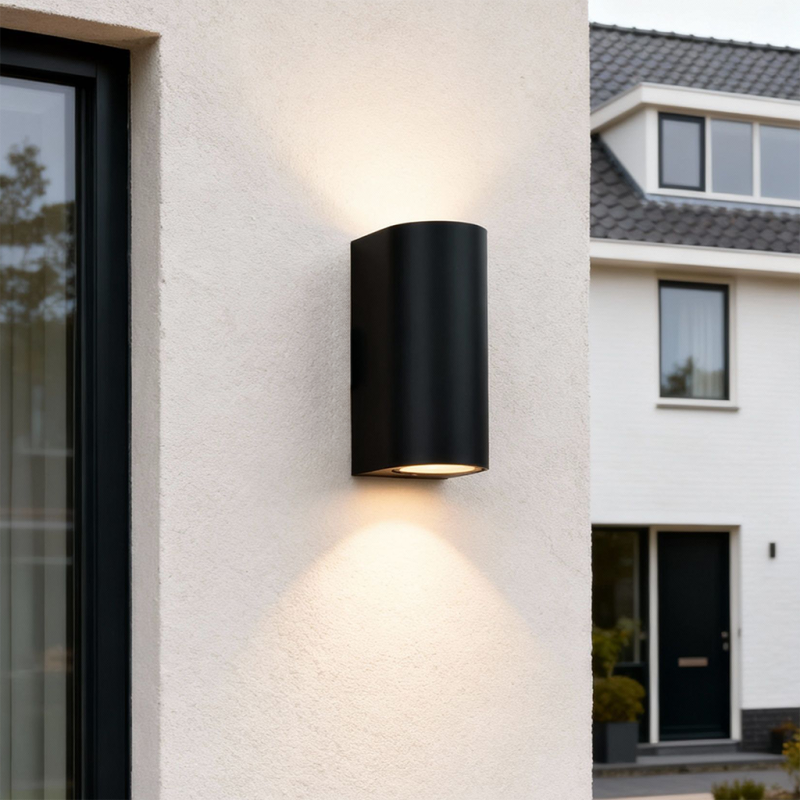 Modern outdoor light black, corina, IP44