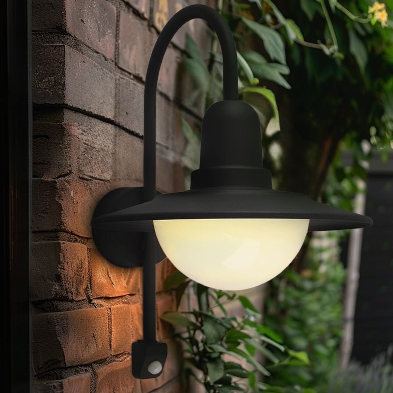 Classic outdoor wall light with motion sensor black, Rolin, IP54 Classic outdoor wall light with motion sensor black, Rolin, IP54