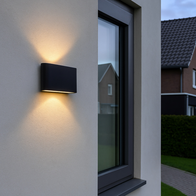 Modern outdoor light black, Cailey, 10W, 3000K LED, IP54