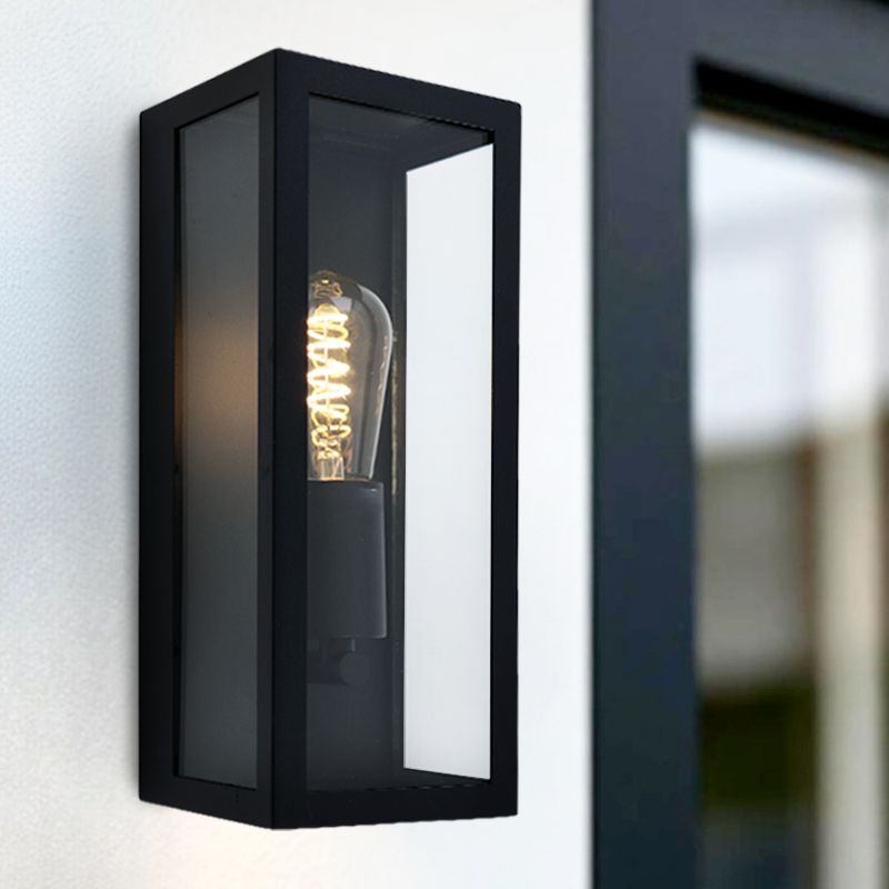 Modern outdoor light black, Senne, IP44