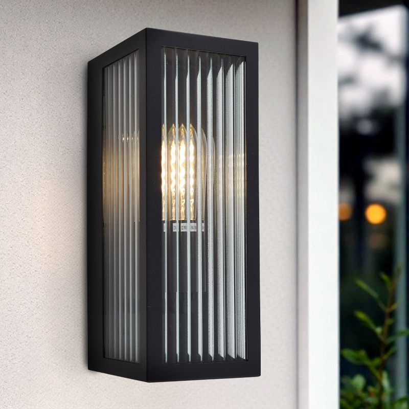 Modern outdoor light black, Senne, IP44 Modern outdoor light black, Senne, IP44