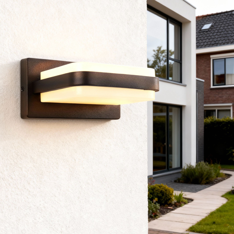 Modern outdoor light black, Sita, 12W, 3000K LED, IP44 Modern outdoor light black, Sita, 12W, 3000K LED, IP44