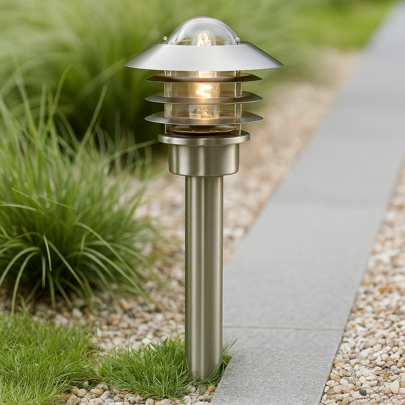 Stainless Steel outdoor light silver, Felice, IP44 Stainless Steel outdoor light silver, Felice, IP44