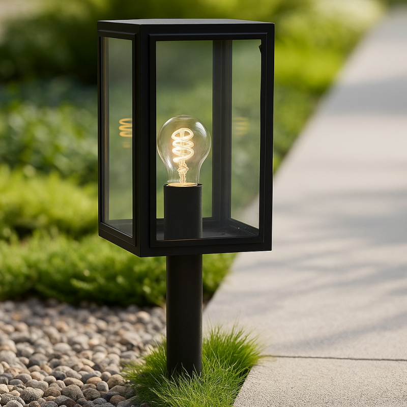 Modern outdoor light black, Sidney, IP44