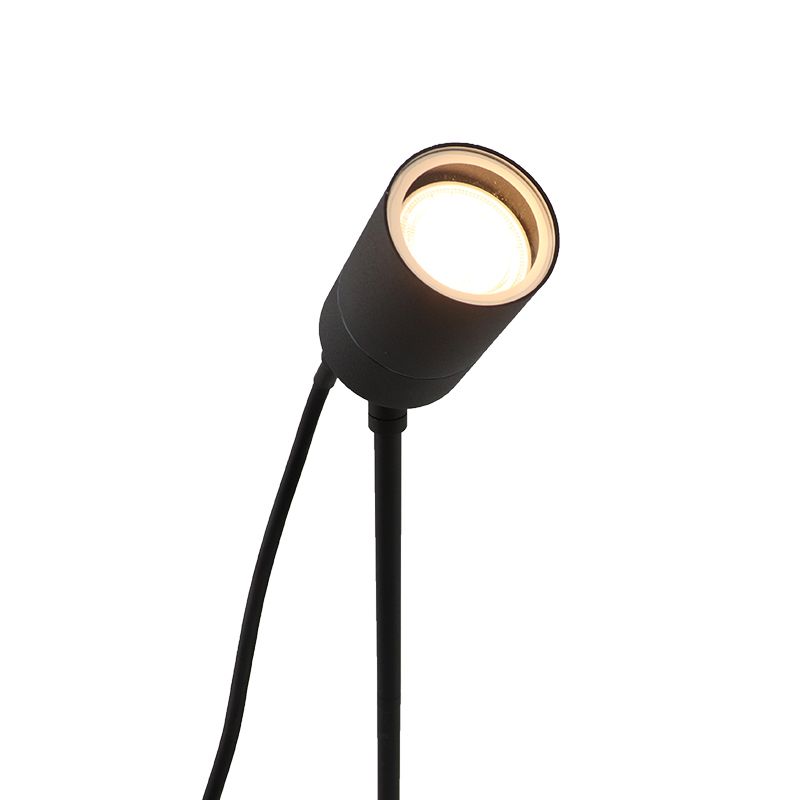 Modern garden spike light black, pedro, IP44 Modern garden spike light black, pedro, IP44