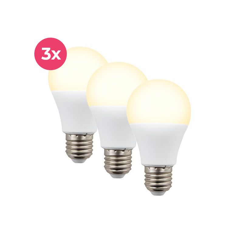 E27 LED bulb 3-pack, A60, 4,9W, 2700K E27 LED bulb 3-pack, A60, 4,9W, 2700K