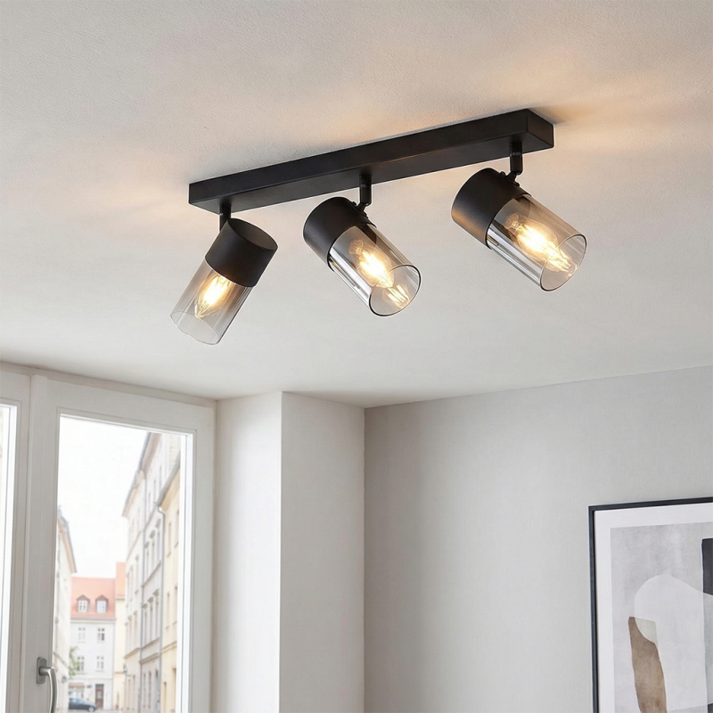 Modern ceiling spotlight black, Huy