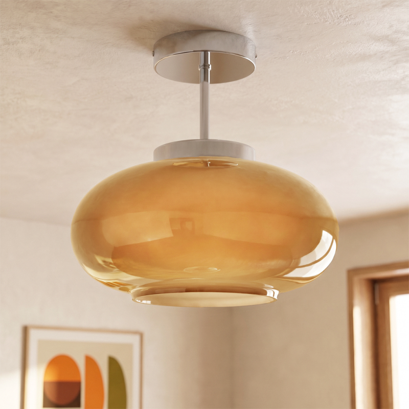 Retro ceiling light taupe, Elba Retro ceiling light taupe, Elba