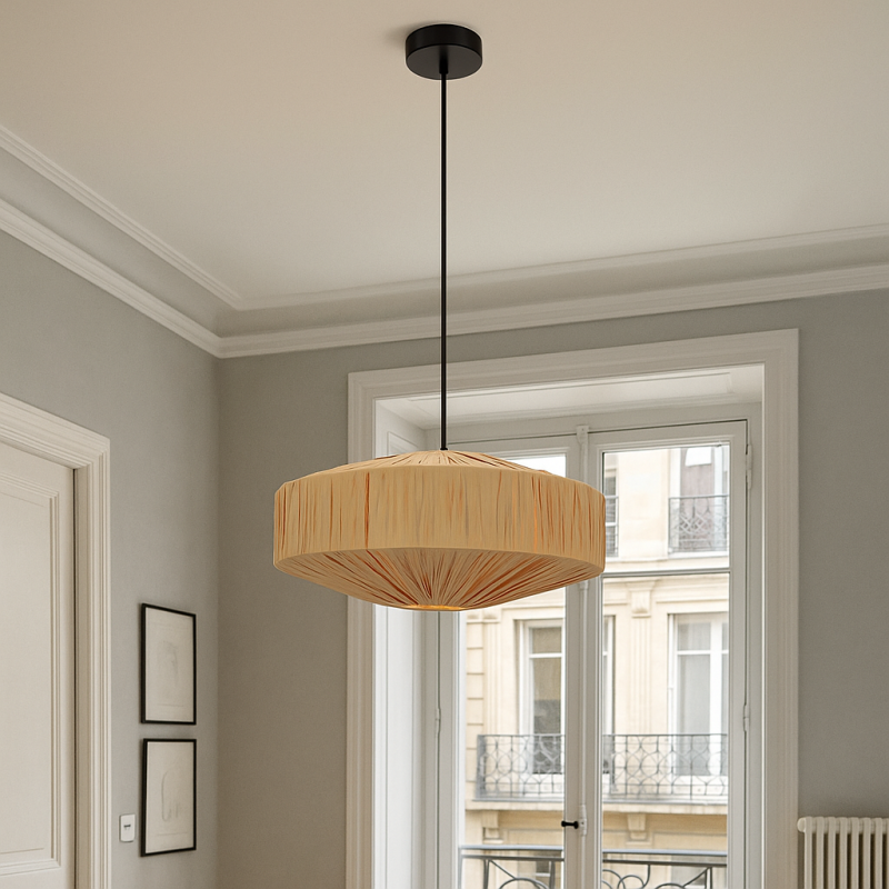 Paper pendant light brown, Daisy