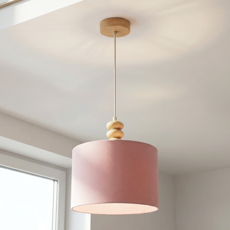 Rustic pendant light pink, Kinga