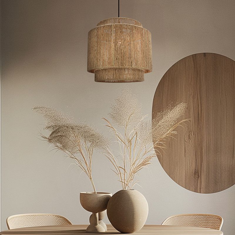 Rustic pendant light brown, Sanny