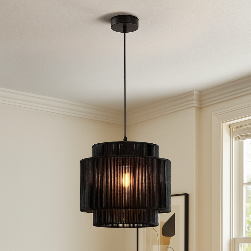 Rustic pendant light black, Sanny Rustic pendant light black, Sanny