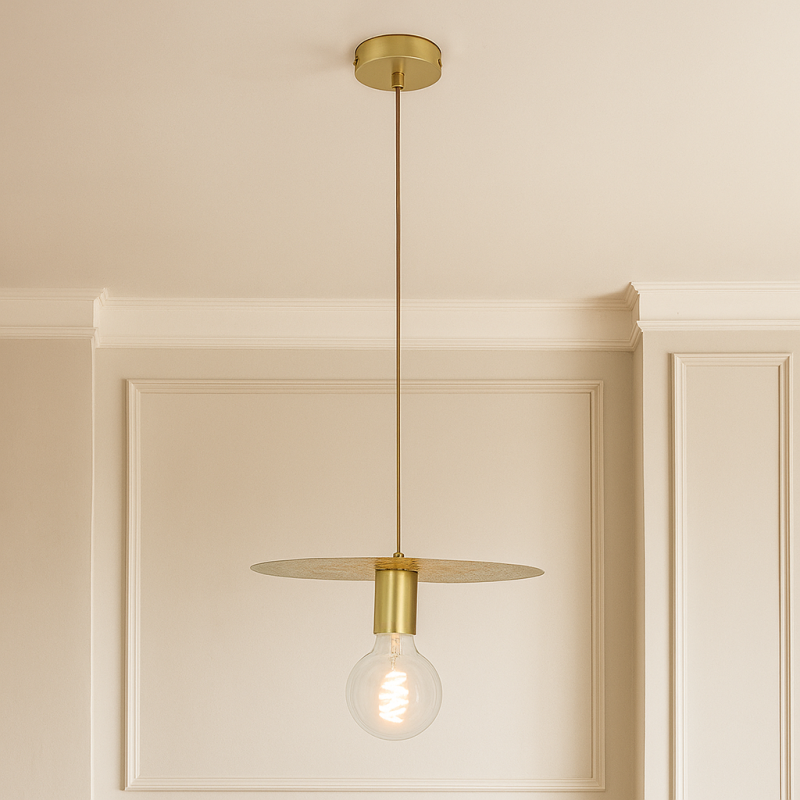 Design pendant light brass, Sienna