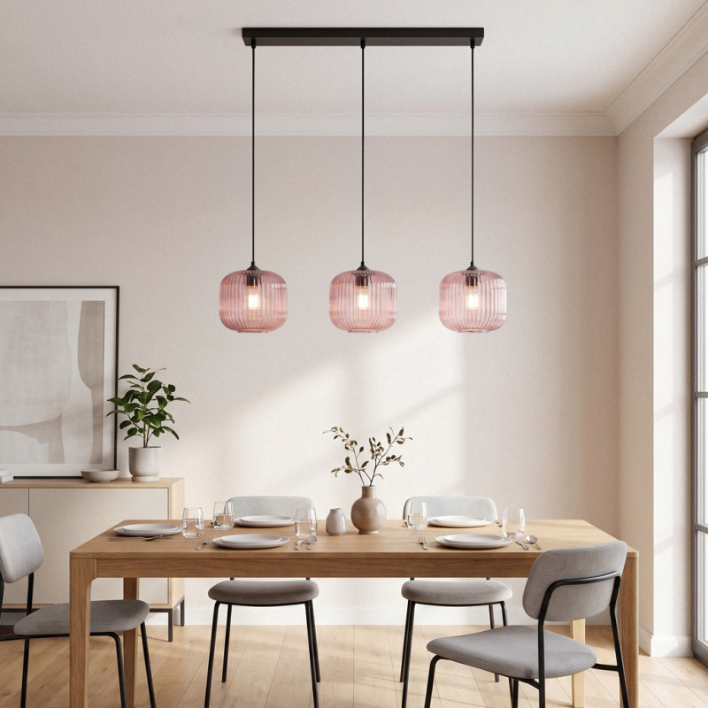 Design pendant light pink, Charlois