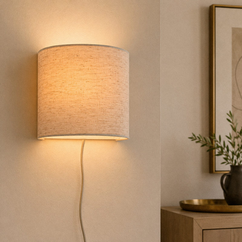 Japandi wall light beige, Timmy, with switch Japandi wall light beige, Timmy, with switch