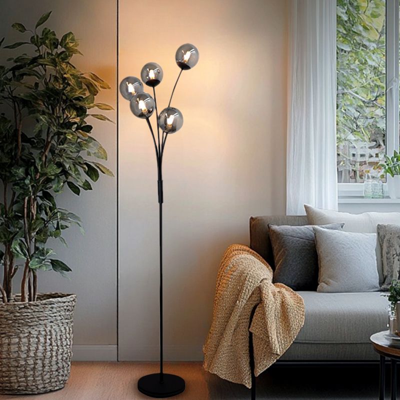 Design floor lamp grey, Stacy, with switch Design floor lamp grey, Stacy, with switch