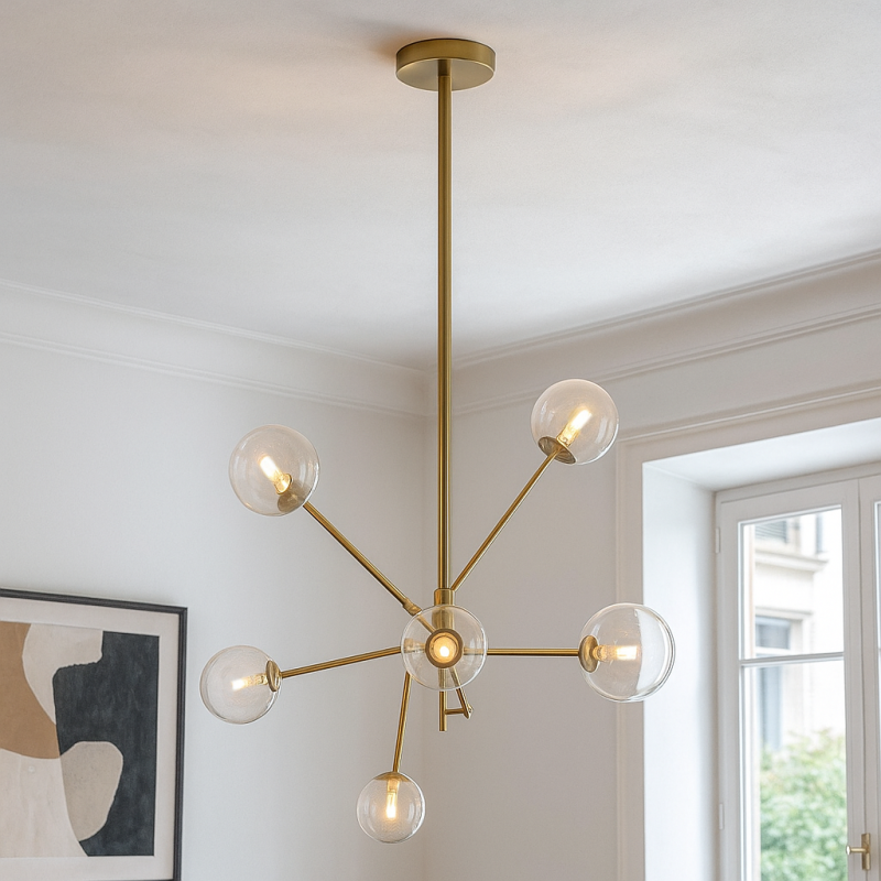 Design pendant light gold, Kaily