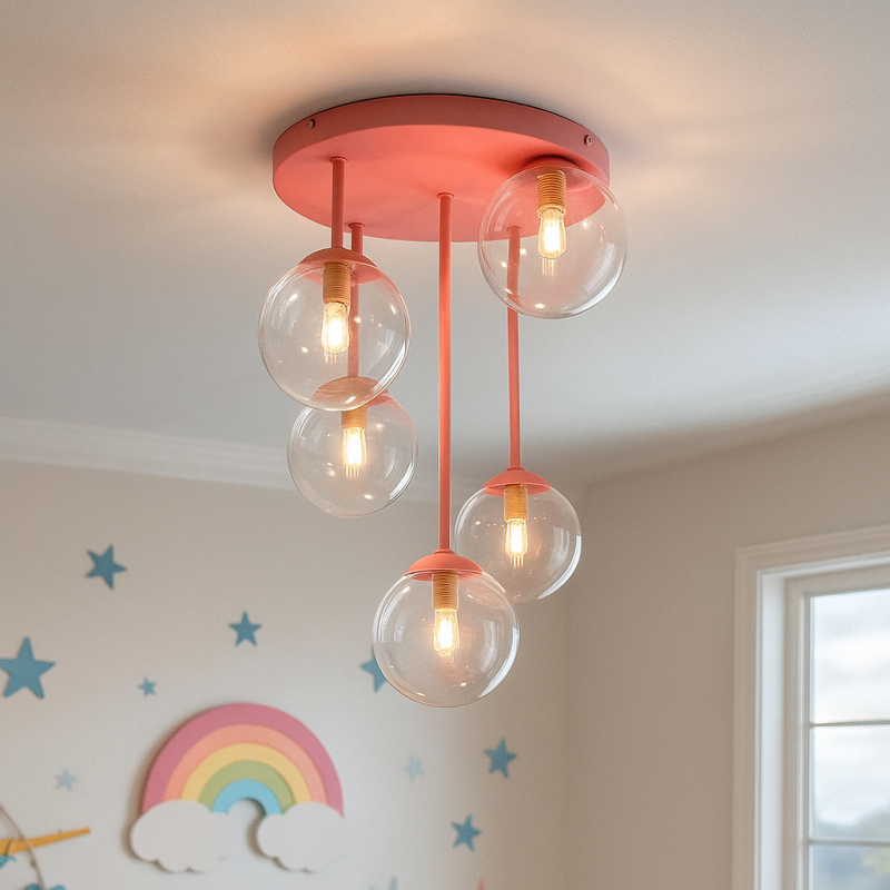 Design ceiling light pink, Stacy