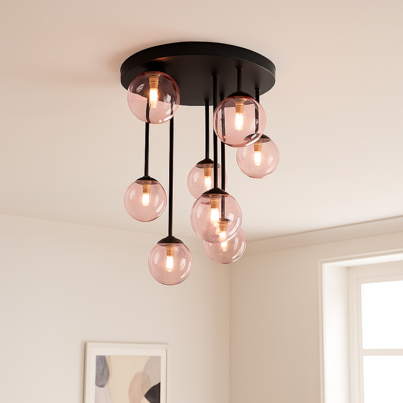 Design ceiling light pink, Stacy
